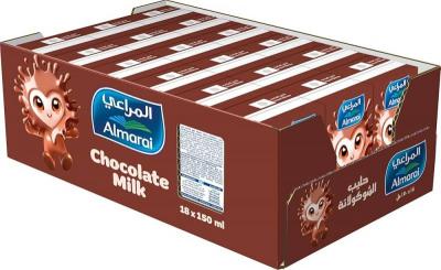 صندوق حليب الربيع بشوكلاته 18قطعه*200مل